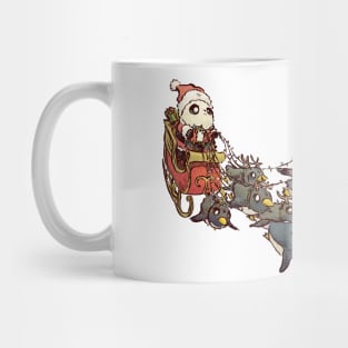 Panda Claus with Pengdeer and Orcadolph Mug